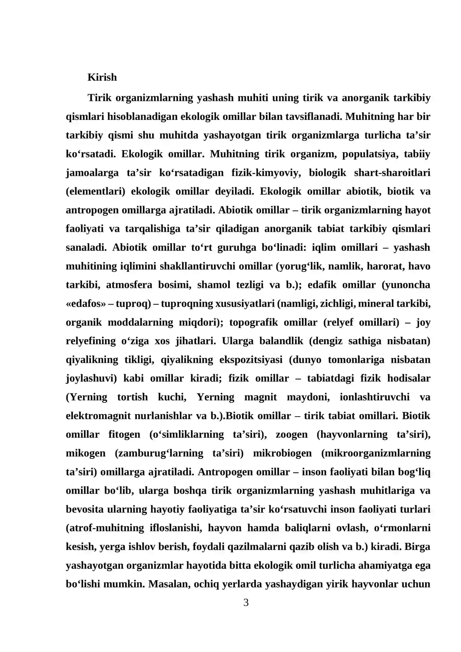 Qoʻqon shahar va atrof tumanlardagi oʻsimliklarning namlik omiliga koʻra ekologik guruhlarini aniqlash 3
