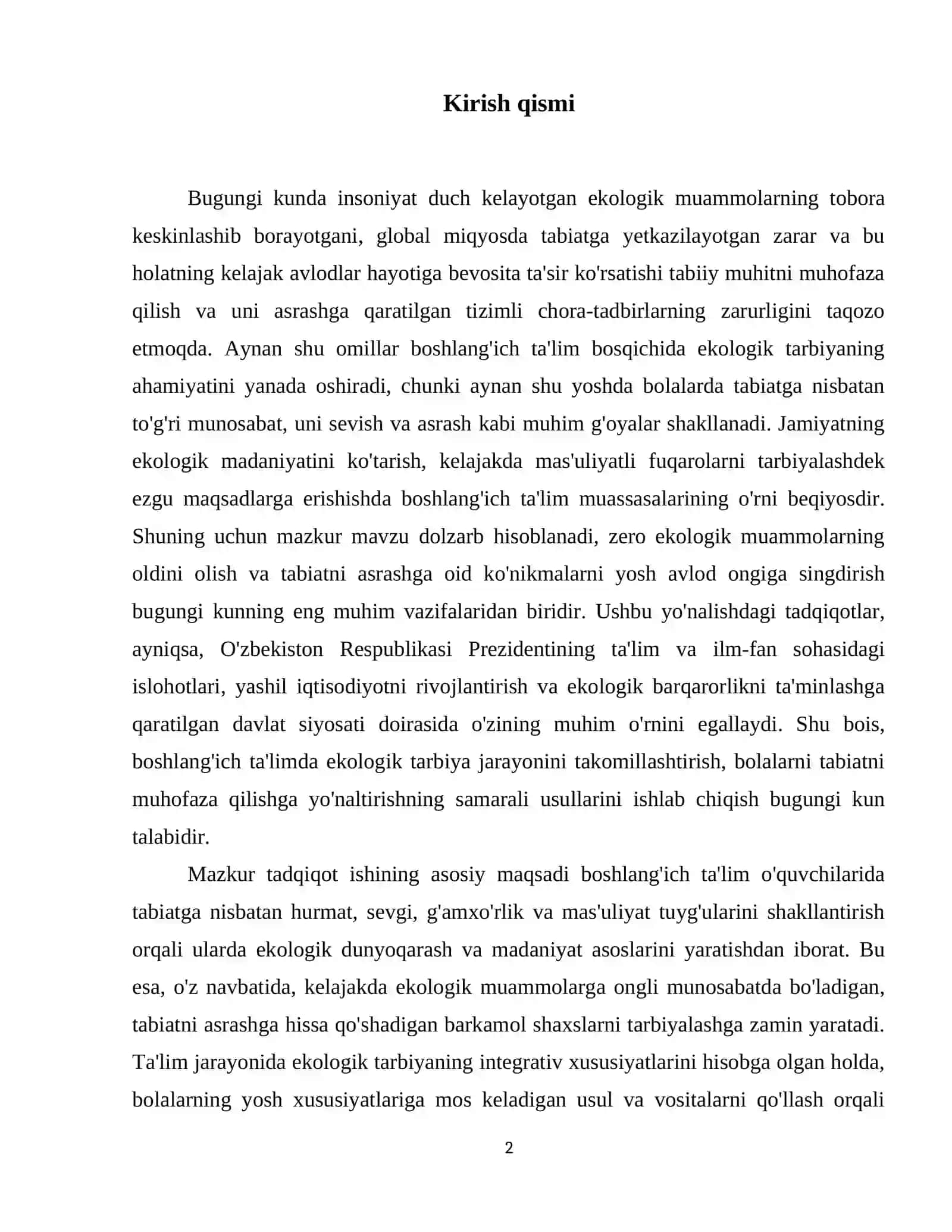 17. Boshlang'ich ta'limda ekologik tarbiya: Bolalarni tabiatni muhofaza qilishgayo'naltirish 3