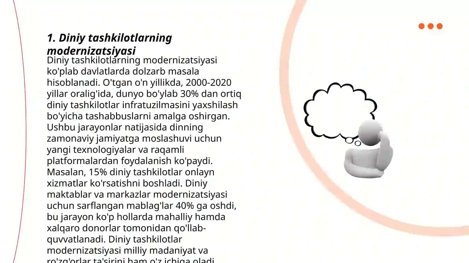 Diniy tashkilotlarning zamonaviy dunyoviy me'yorlarga moslashuvining ahamiyati 3