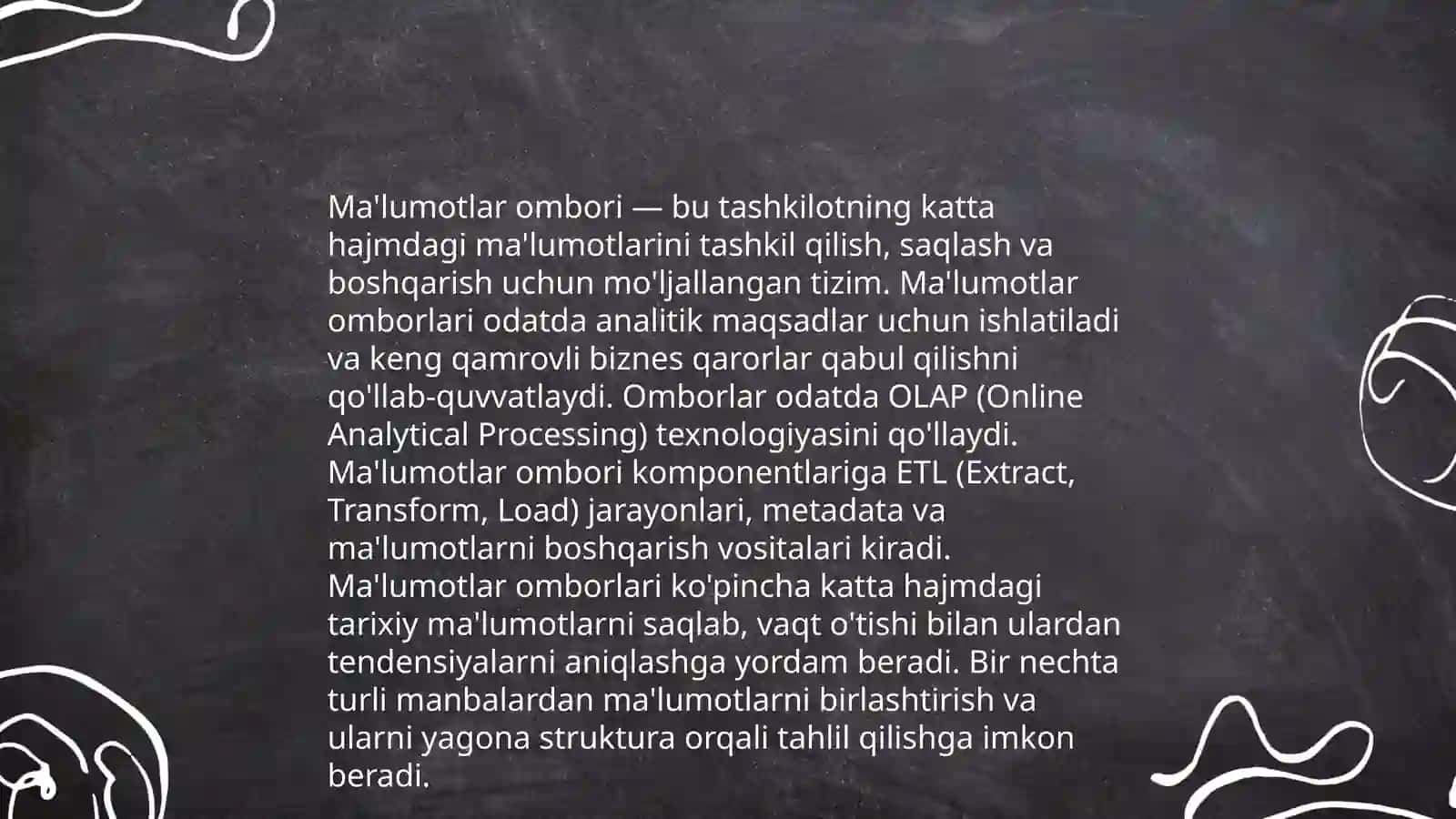 Ma'lumotlar ombori 3