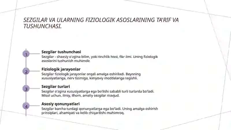 Sezgilar va ularning nerv fiziologiyasi 3