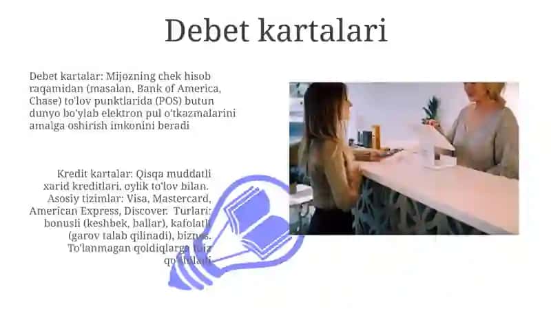 To'lov vosialarining turli ko'rinishi va turlari 3