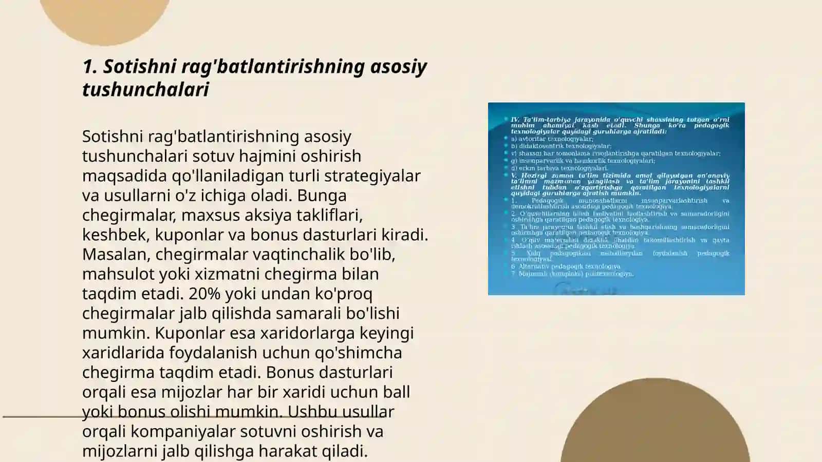 Sotishni rag'batlantirish tushunchasi tadbirlari 3