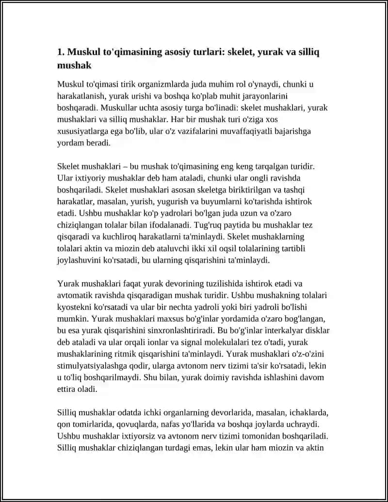 MUSKUL TO'QIMASI TUZILISHI 3