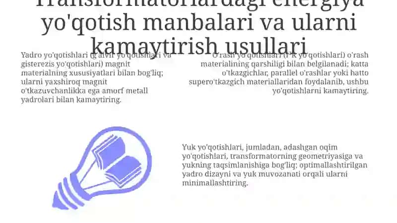 Transfarmatorlardan energiya samaradorligini oshirish texnalogiyalari 3