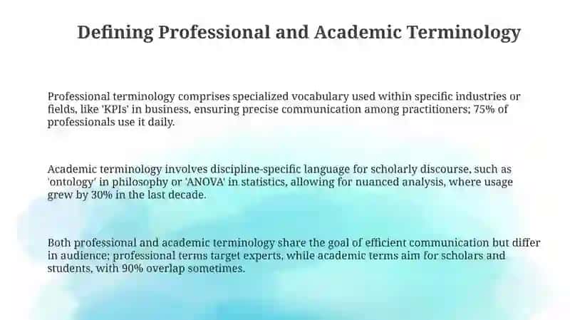 Professional and Academic Terminology 3