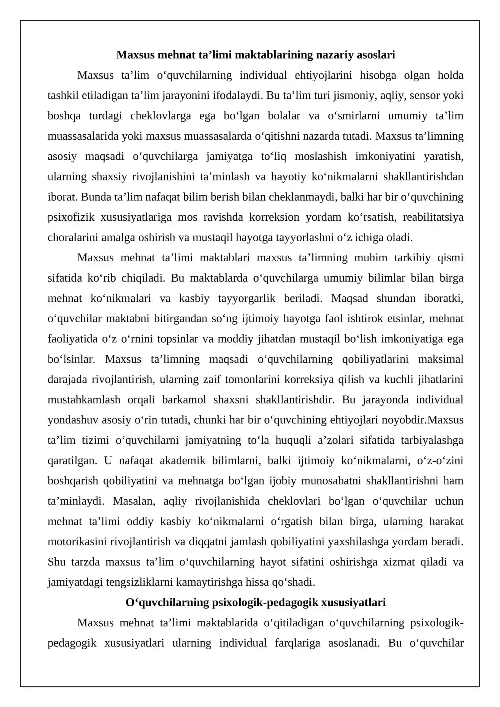 Maxsus mehnat taʼlimi maktablarida yangi pedagogik texnologiyalarning qo‘llanishi 3
