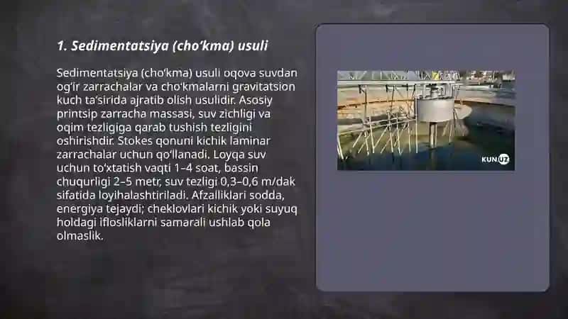 Oqova suvlarni tozalash usullari 3
