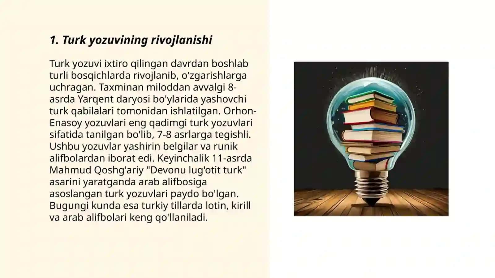 Turk yozuvining rivojlanishi 3