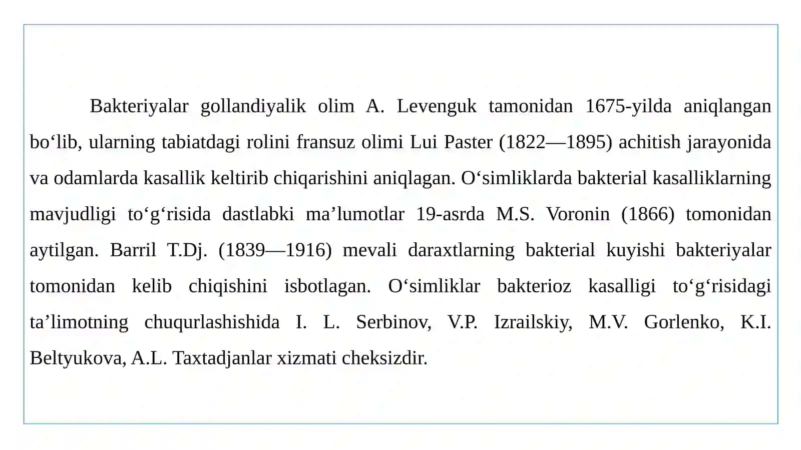 Fitopatogen bаkteriyаlаr hаqidа umumiy mа'lumot vа ulаrning ko‘pаyishi 3