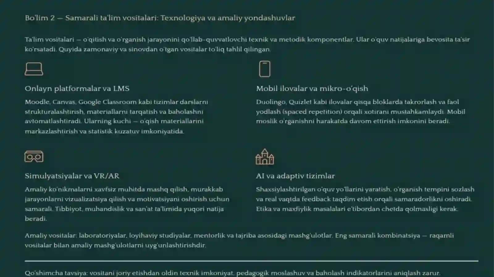 TALIM METODLARI VA VOSITALARI 3