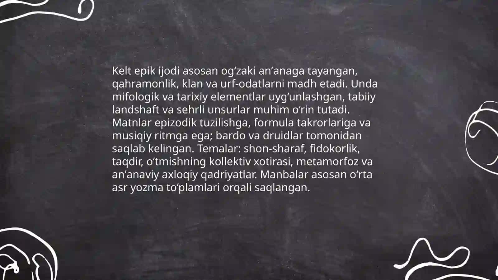 Kelt xalqlari epik ijodi 3