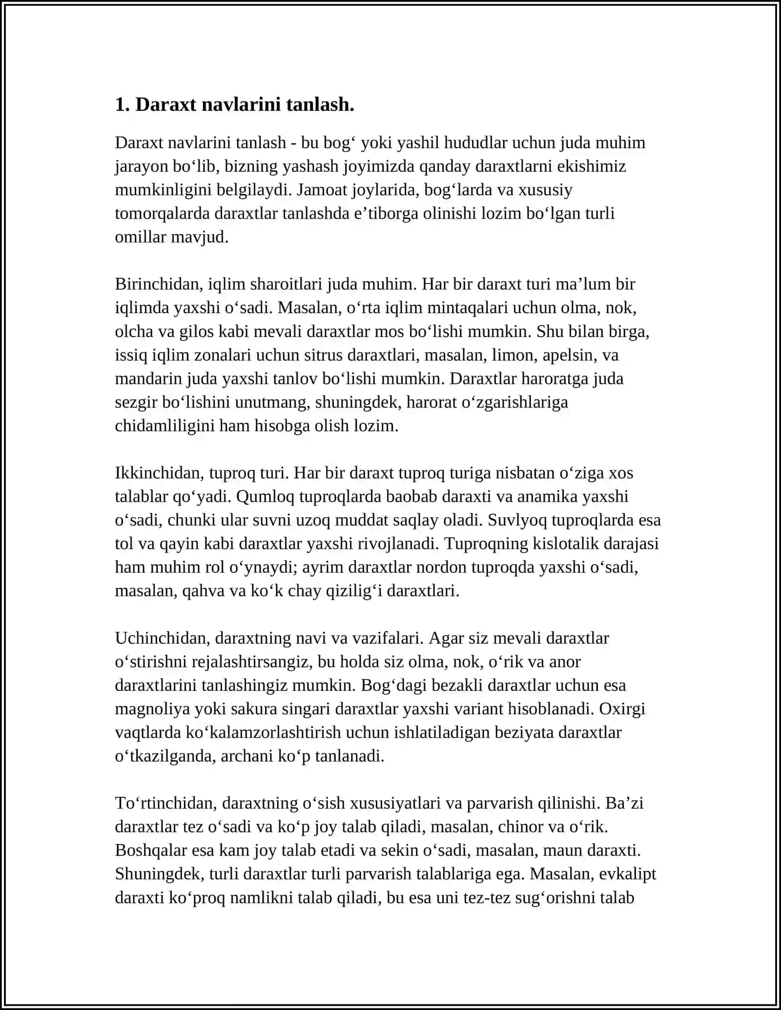 DANAKLI MEVALARNI YETISHTIRISH VA ULARGA SHAKL BERISH TEXNOLOGIYASI 3