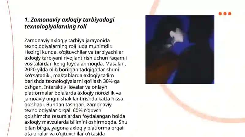 Zamonaviy axloqiy tarbiyaning yutuqlari va kamchiliklari 3