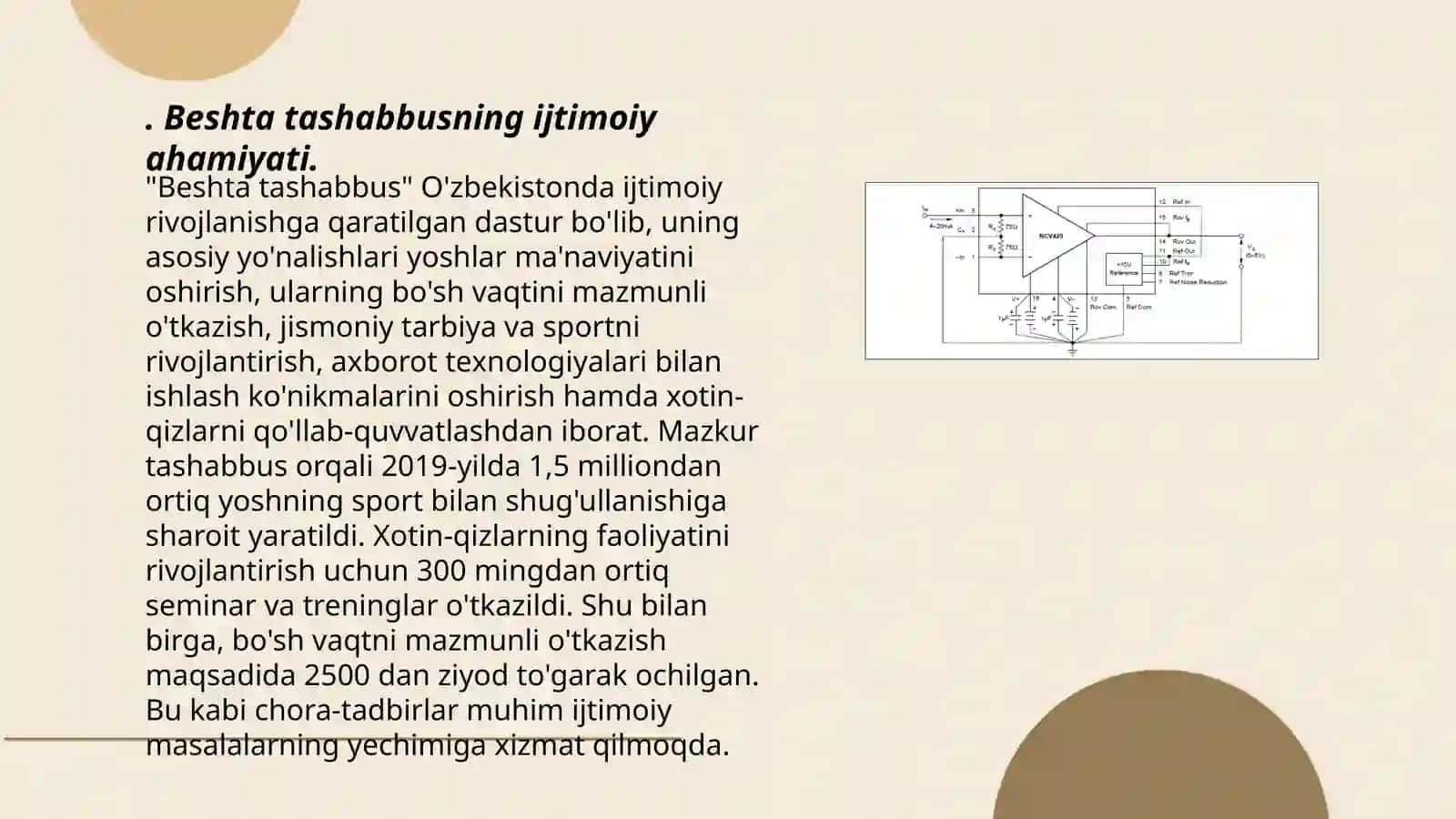 Beshta tashabbus va uning yuksak ma'naviy madaniyatni ta'minlashdagi oʻrni 3