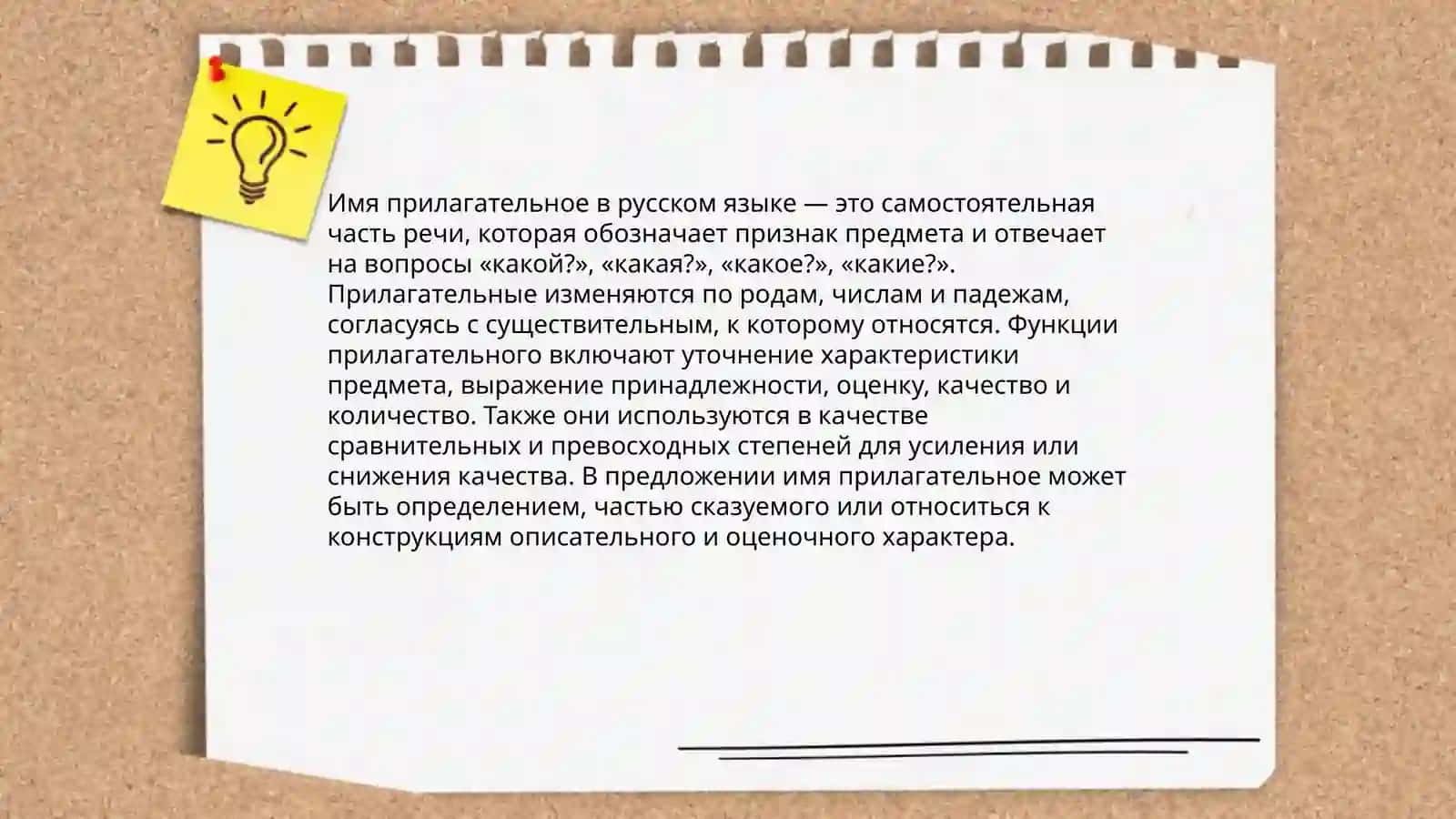 Имя прилагательное 3