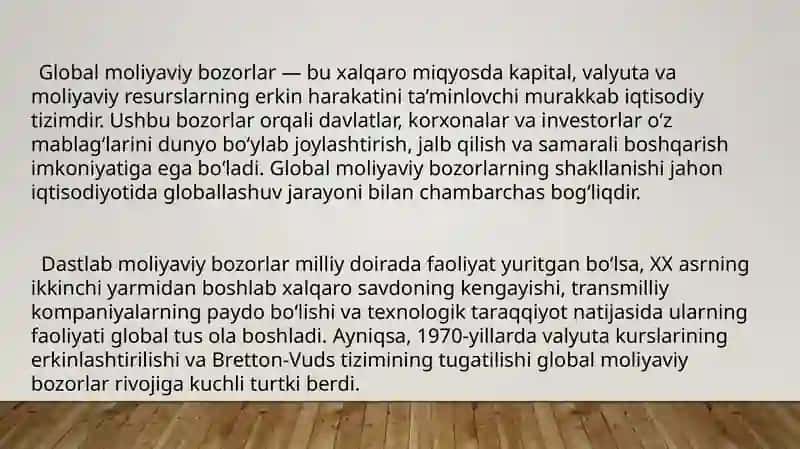 Moliyaviy bozorlar 3