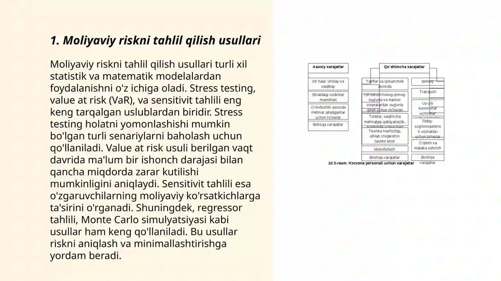 Moliyaviy riskni tahlil qilish usullari 3
