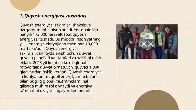 Jahonda energiya zahiralari va rivojlanish istiqbollari 3