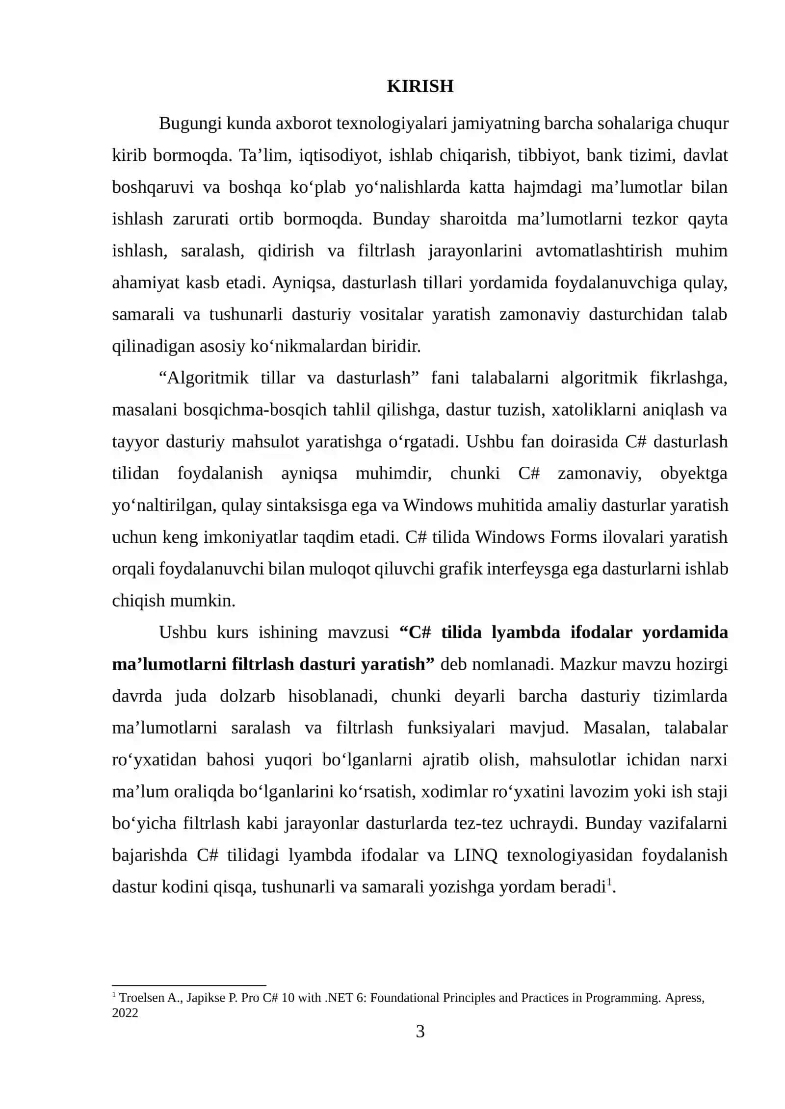 C# tilida lyambda ifodalar yordamida ma’lumotlarni filtrlash dasturi yaratish 3