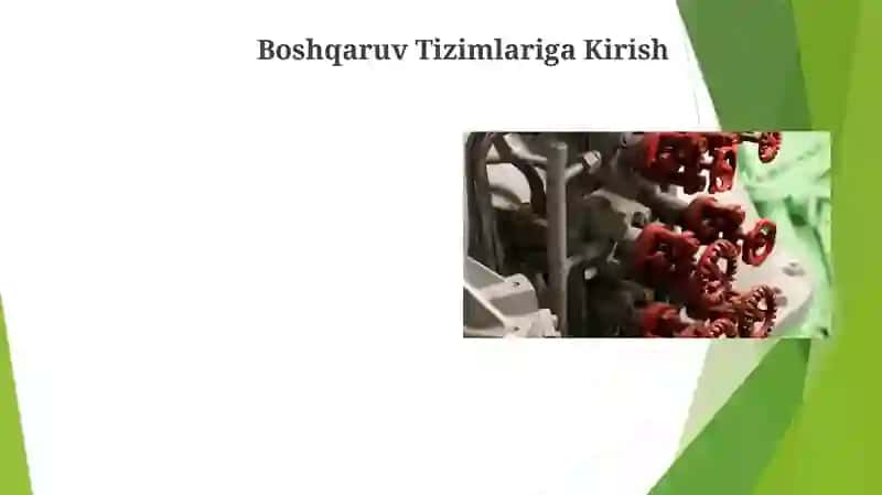 Boshqaruv Tizimlariga Kirish 3