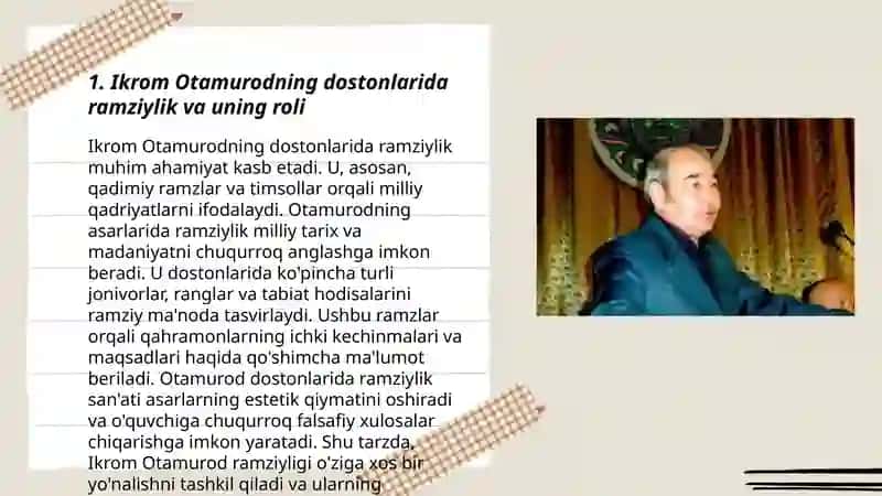 Ikrom Otamurod dostonlarida ramziy mohiyat va tag ma'no 3