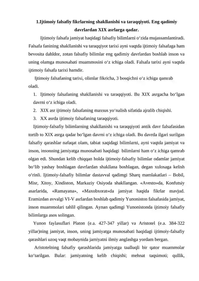 XIX asrdagi ijtimoiy taraqqiyot noklassik falsafaning shakllanishi va rivojlanishi 3