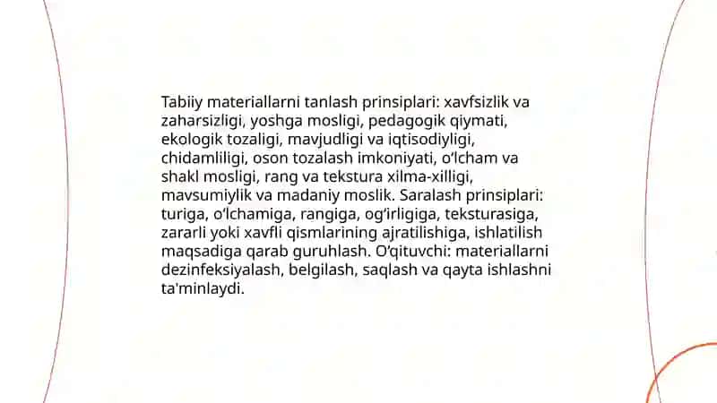 Tabiiy materiallardan amaliy darslarni tashkil etish metodikasi 3