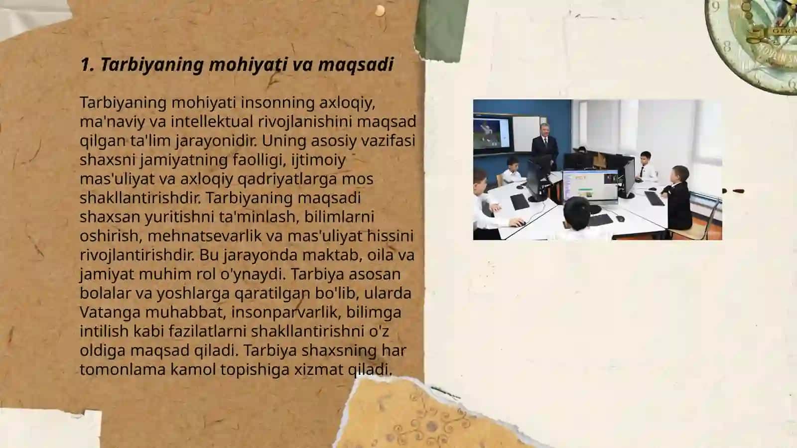 Tarbiyaga ta'sir etuvchi omillar.Tarbiya nazaryasi va tarbiya omillari 3