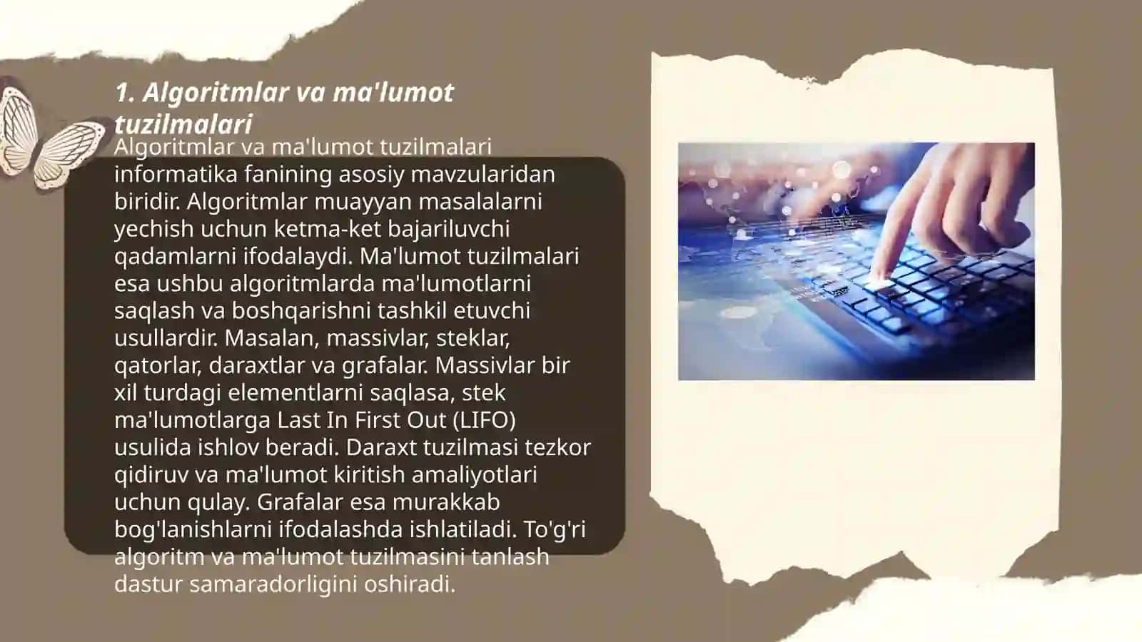 Algoritmlar va ma'lumot tuzilmalari 3