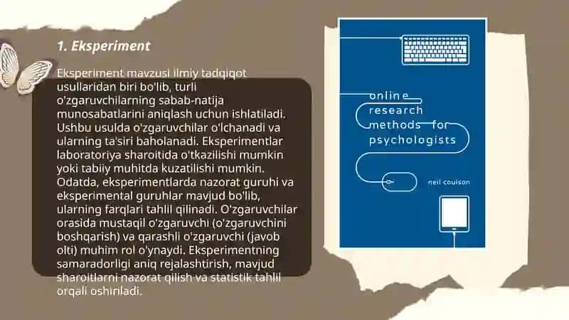 Hozirgi zamon psixologiyasining tadqiqot metodlari 3