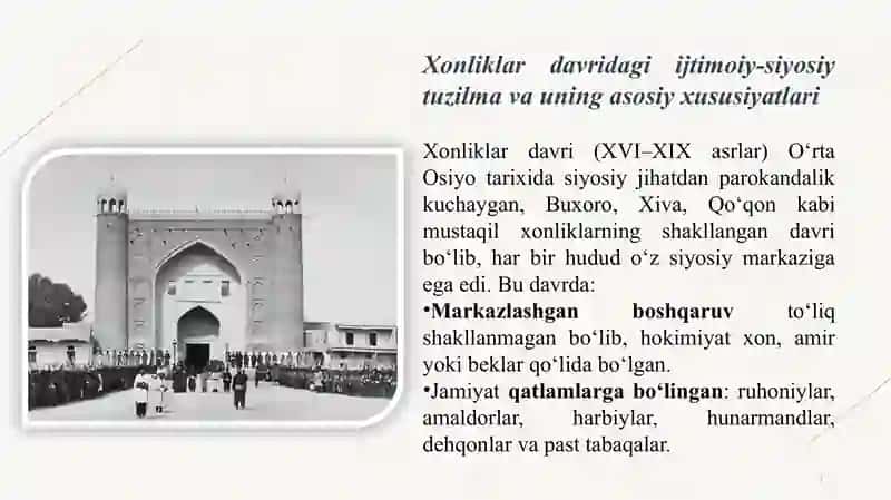 Xonliklardavridagi ijtimoiy-siyosiy muhitning tarbiyaga tasiri 3