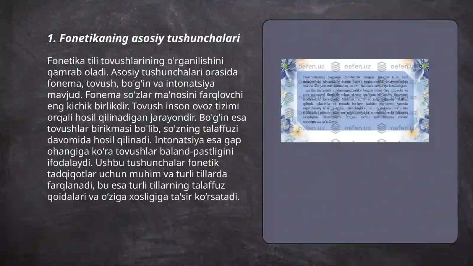 Fonetika Unli va undosh tovushlar 3