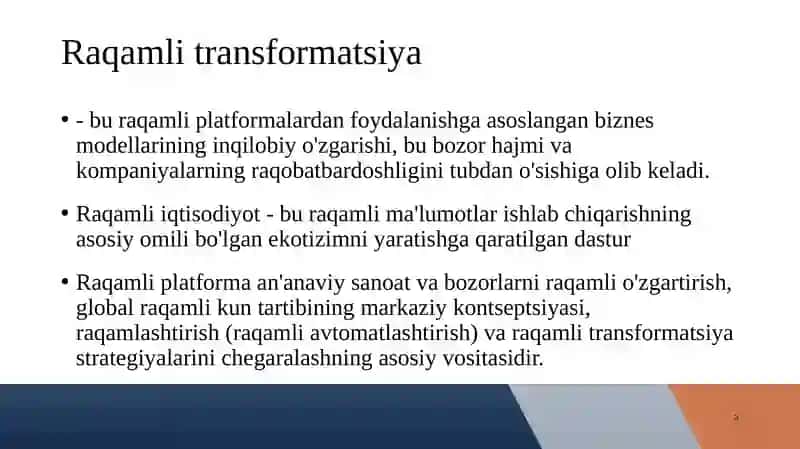 Raqamli transformatsiya 3