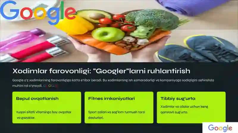 Google kompaniyasining tashkiliy xulq-atvori: Muvaffaqiyat sirlari 3