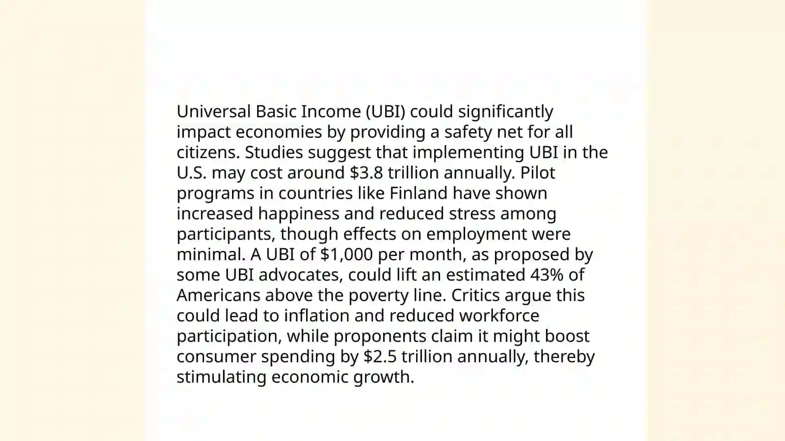 Universal Basic Income: Pros and Cons 3