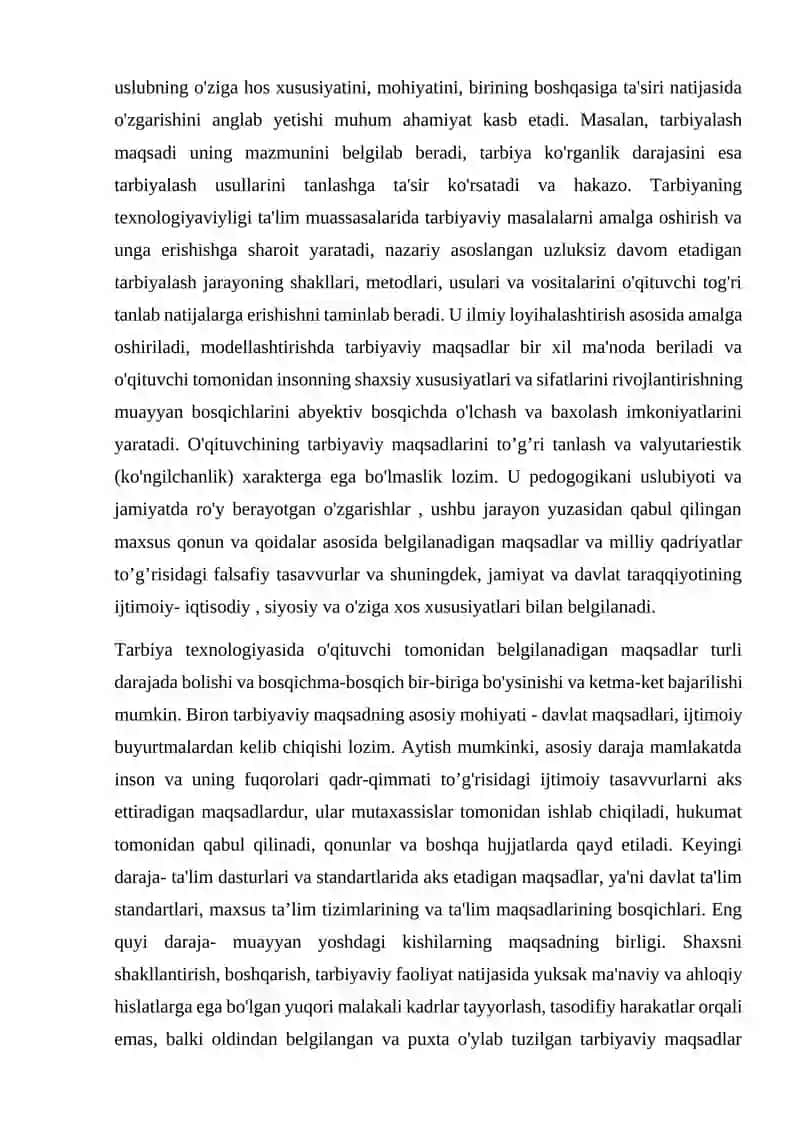 O’qituvchining tarbiya texnologiyalari asosida pedagogik mahoratini oshirib borishi 3
