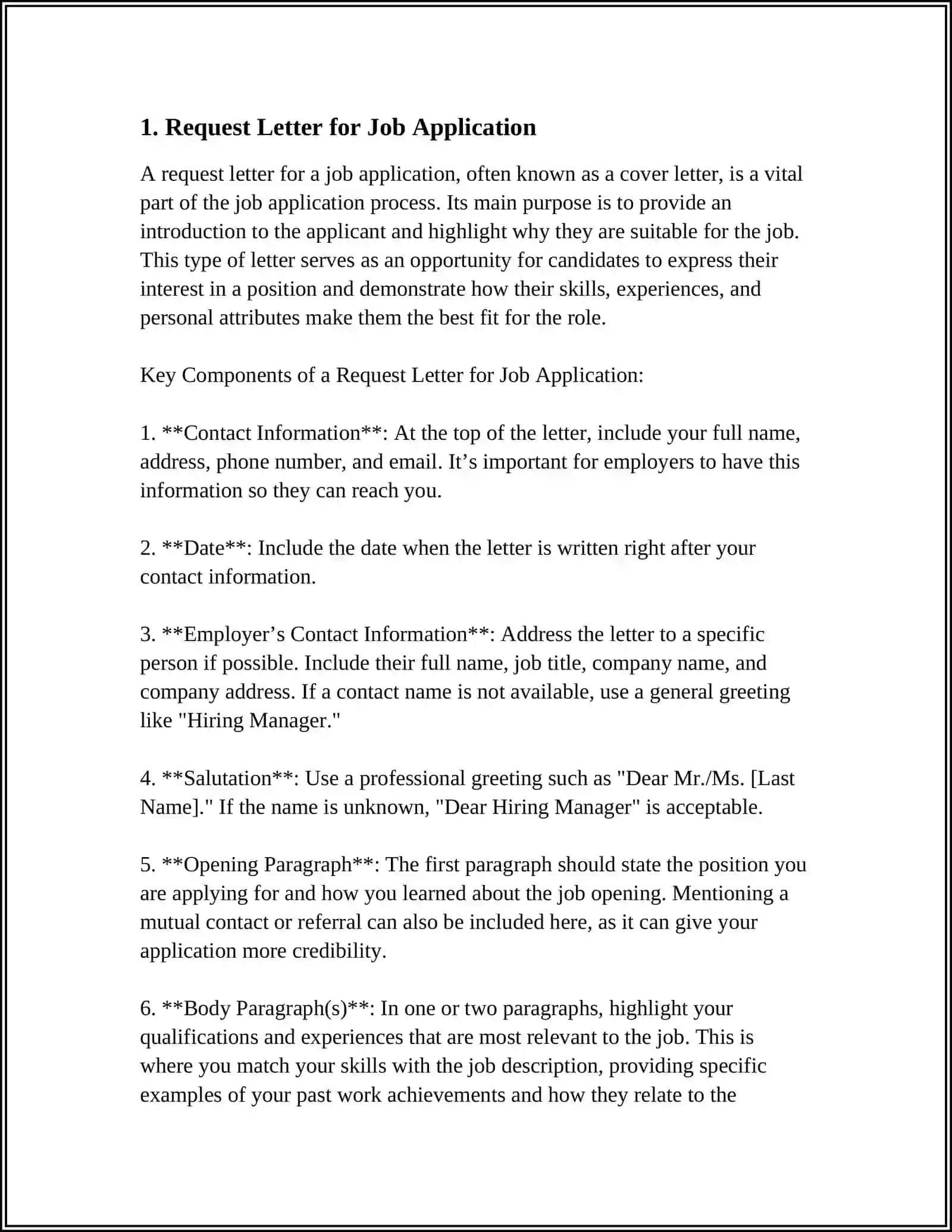 Mavzu: REQUEST LETTER 3