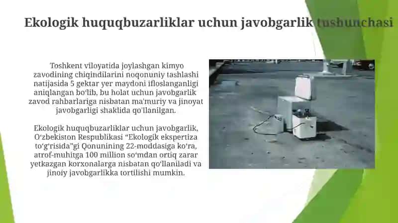 Ekologik huquqbuzarliklar ustidan javobgarlik 3