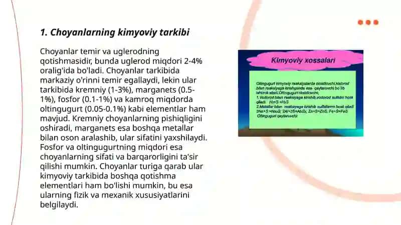 Choyanlar va ularning xossalari 3