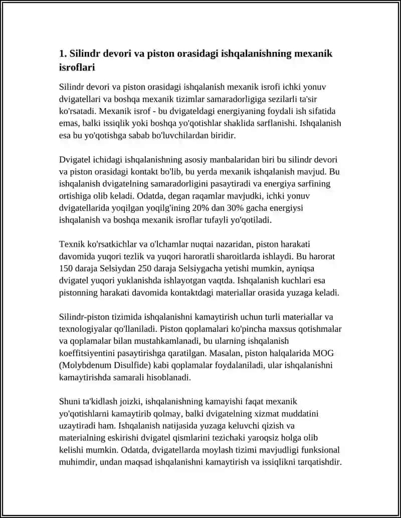 ICHKI YONUV DVIGATELLARINING MEXANIK ISROFLARI 3