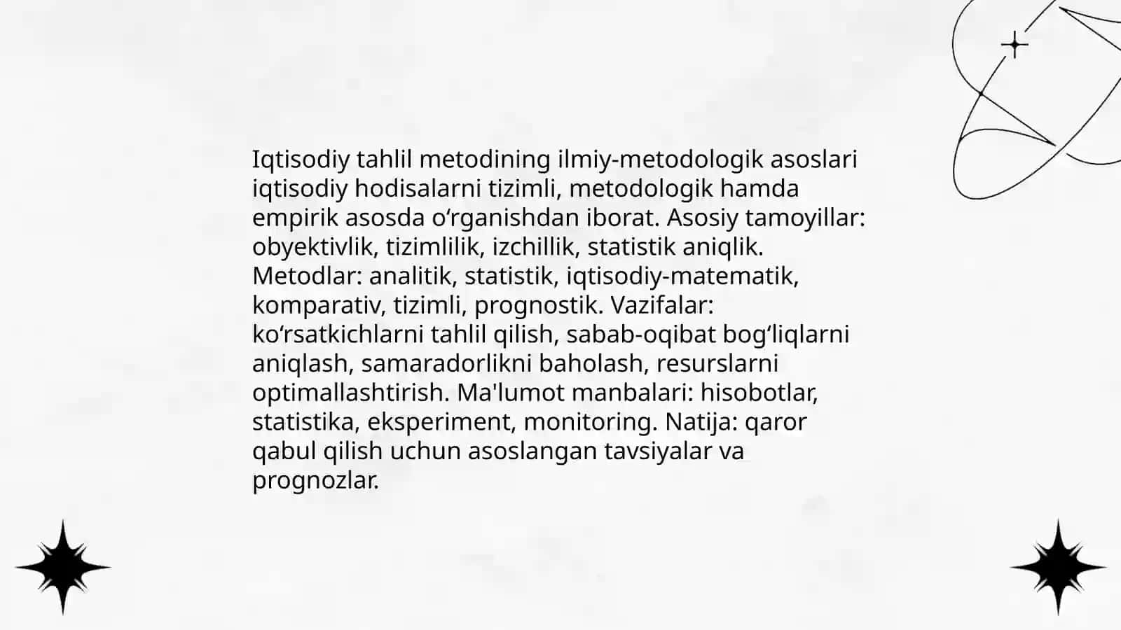 Iqtisodiy tahlilning mazmuniga davriga obekti va subyektlariga kora turlari 3