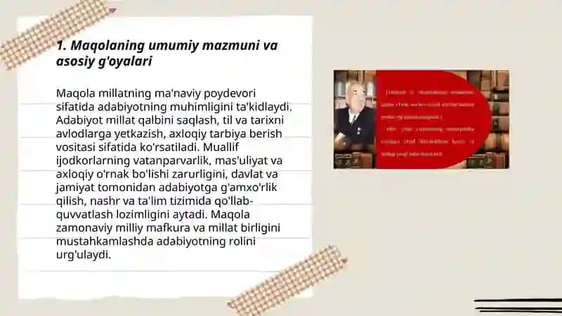 Adabiyot yashasa- millat yashar 3
