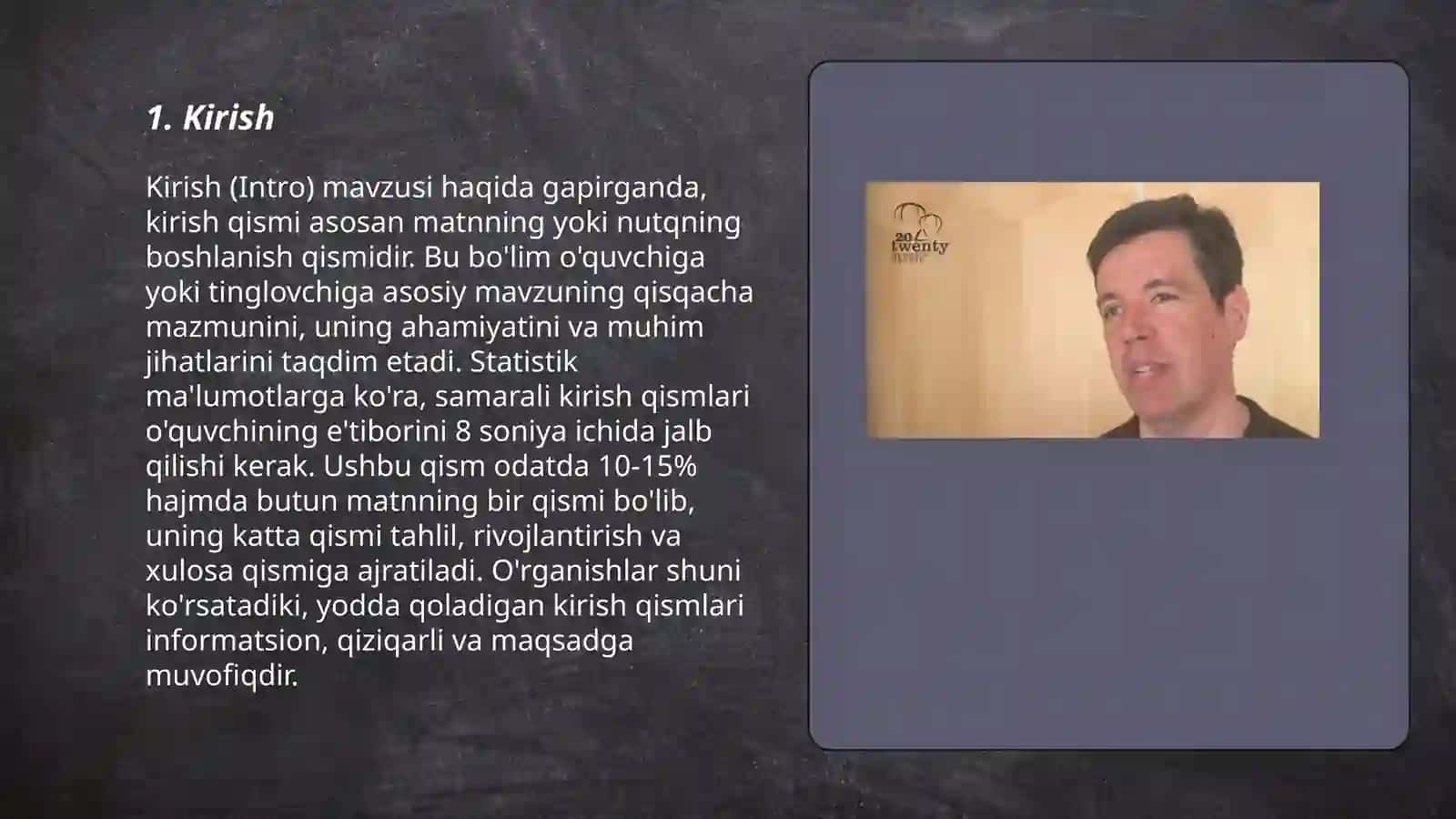 Kirish (Intro) 3