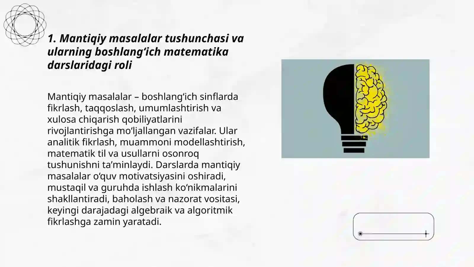 Boshlang'ich matematika darslarida mantiqiy masalalar bilan ishlash metodikasi 3