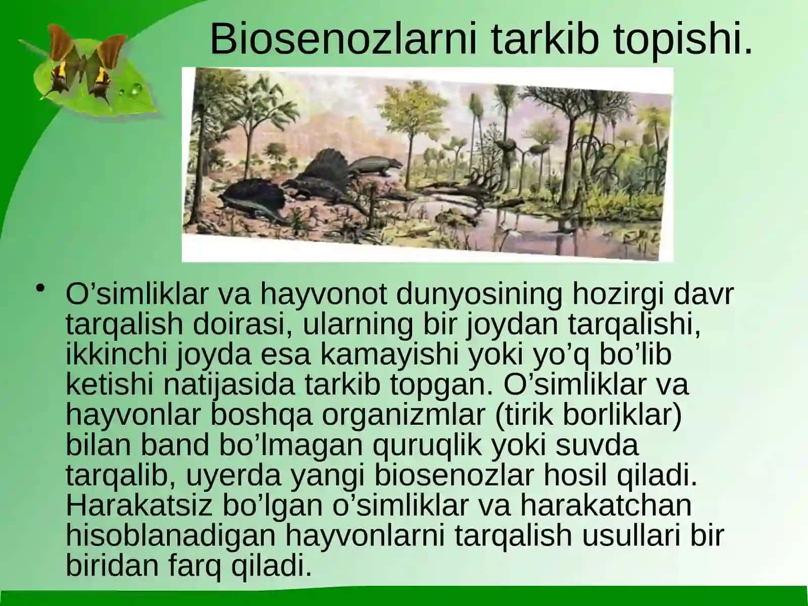 Organizmlarning tarqalishi usullari va tarqalishining to'sqinliklari 3