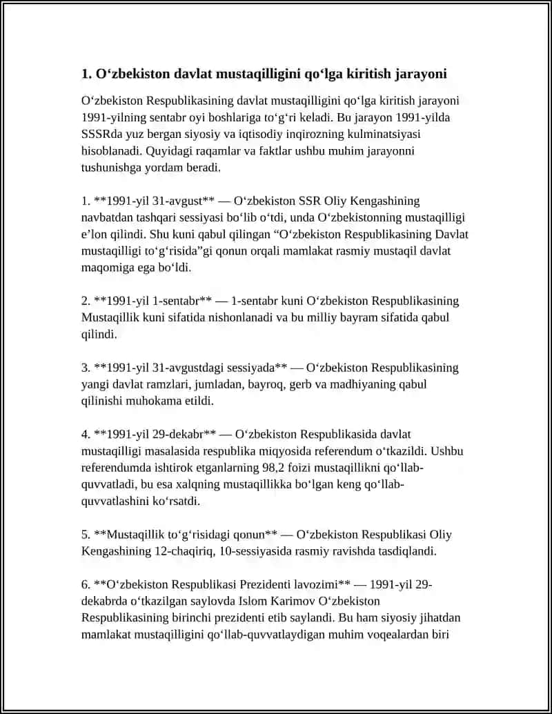 SIYOSIY TIZIMDAGI O‘ZGARISHLAR. MUSTAQILLIKNING E‘LON QILINISHI 3