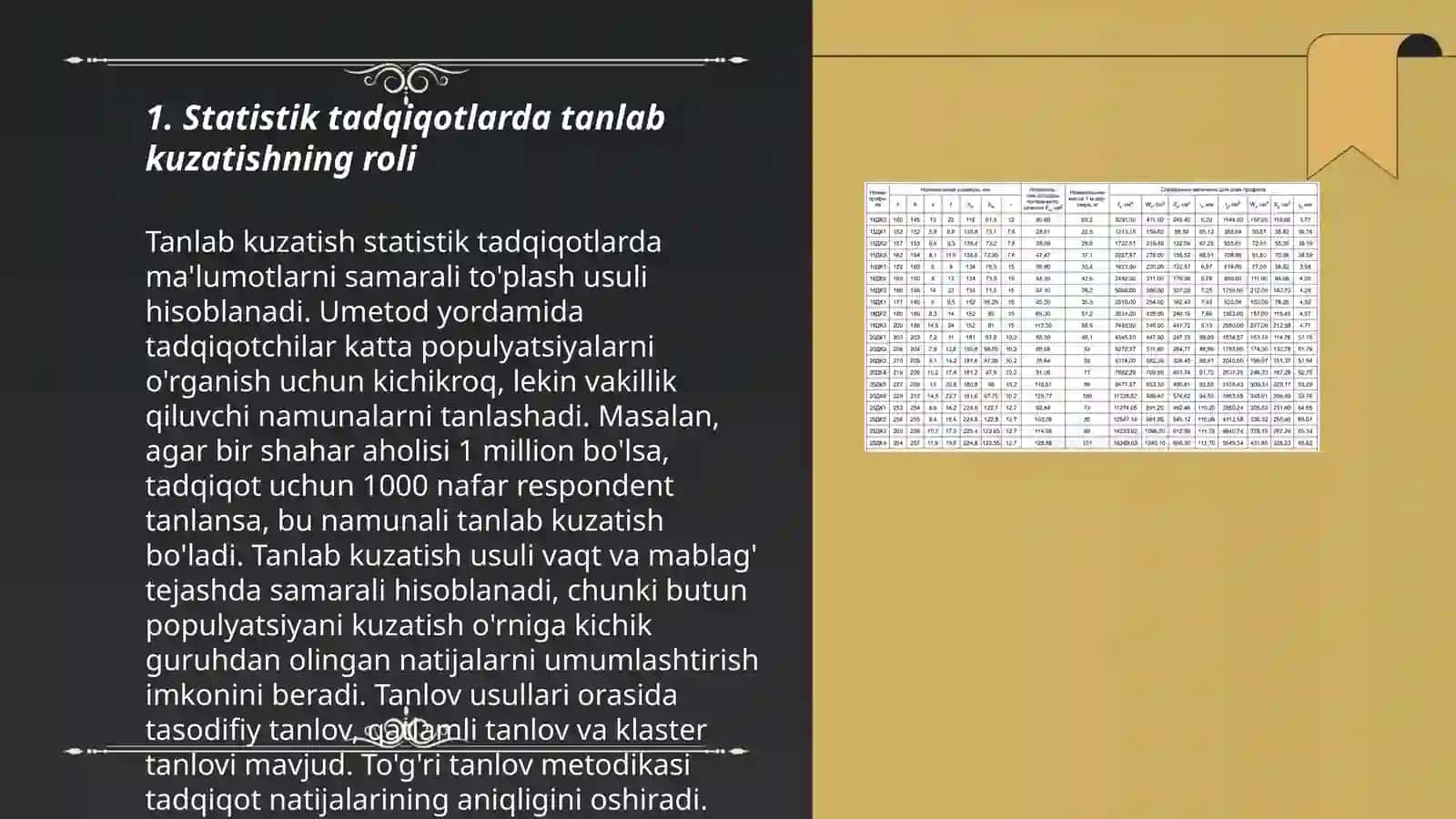 Statistik tadqiqotlarda tanlab kuzatishning qollanilishi 3