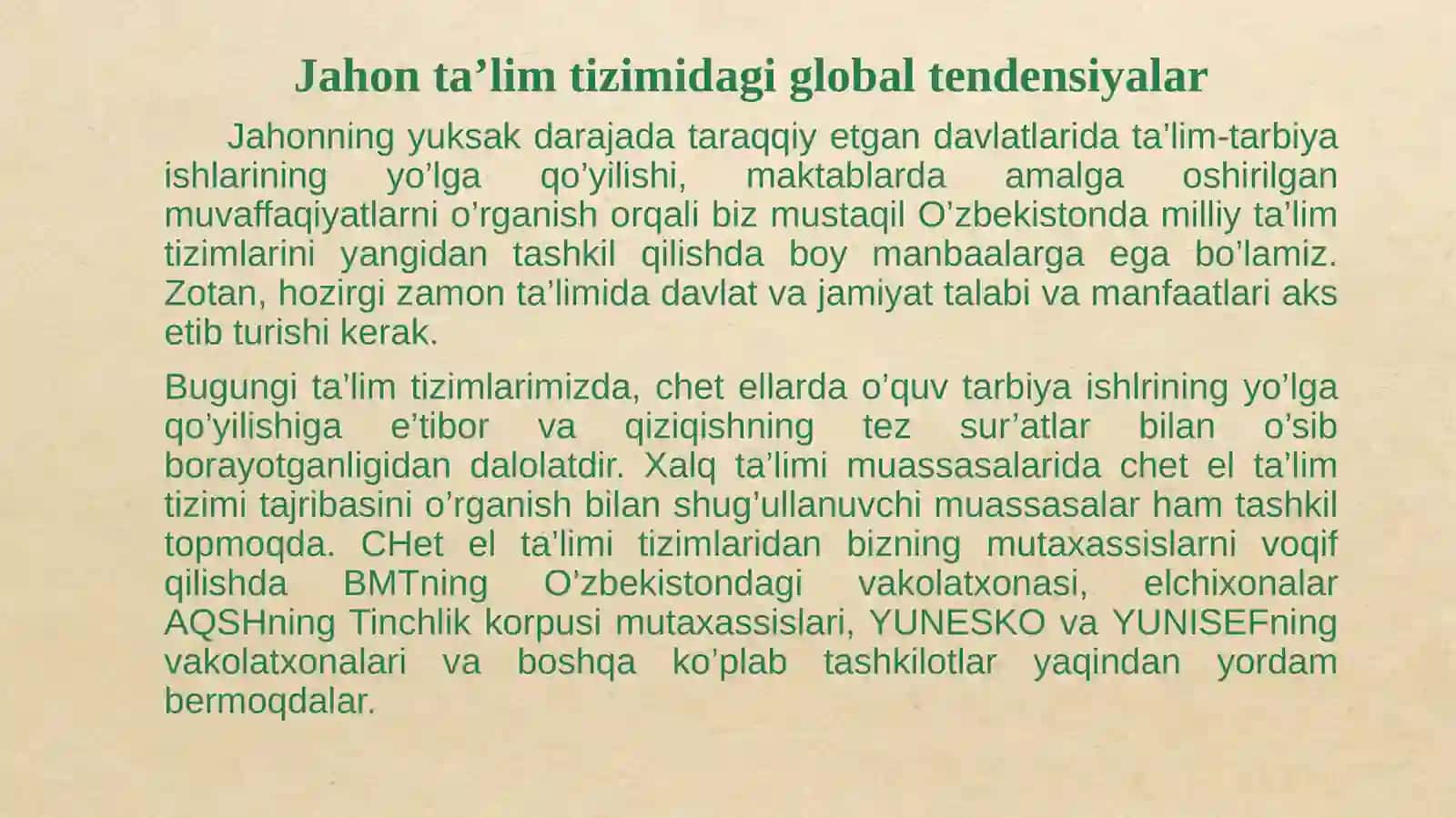 Jahon mamlakatlar ta’lim tizimi va pedagogika fani rivoji 3