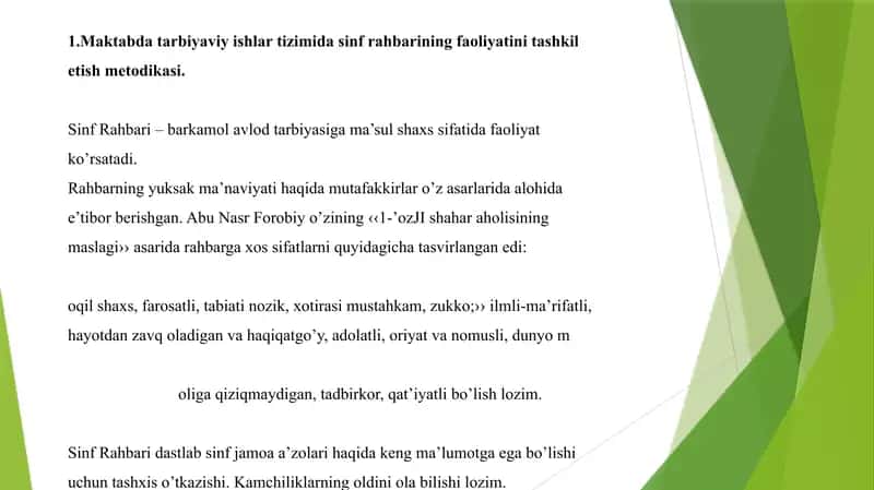 SINF RAXBARLARNING TARBIYAVIY ISHI 3